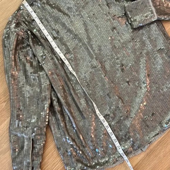 ASOS Sequin Lined Shirt Gorgeous Holiday Party - Picture 7 of 12